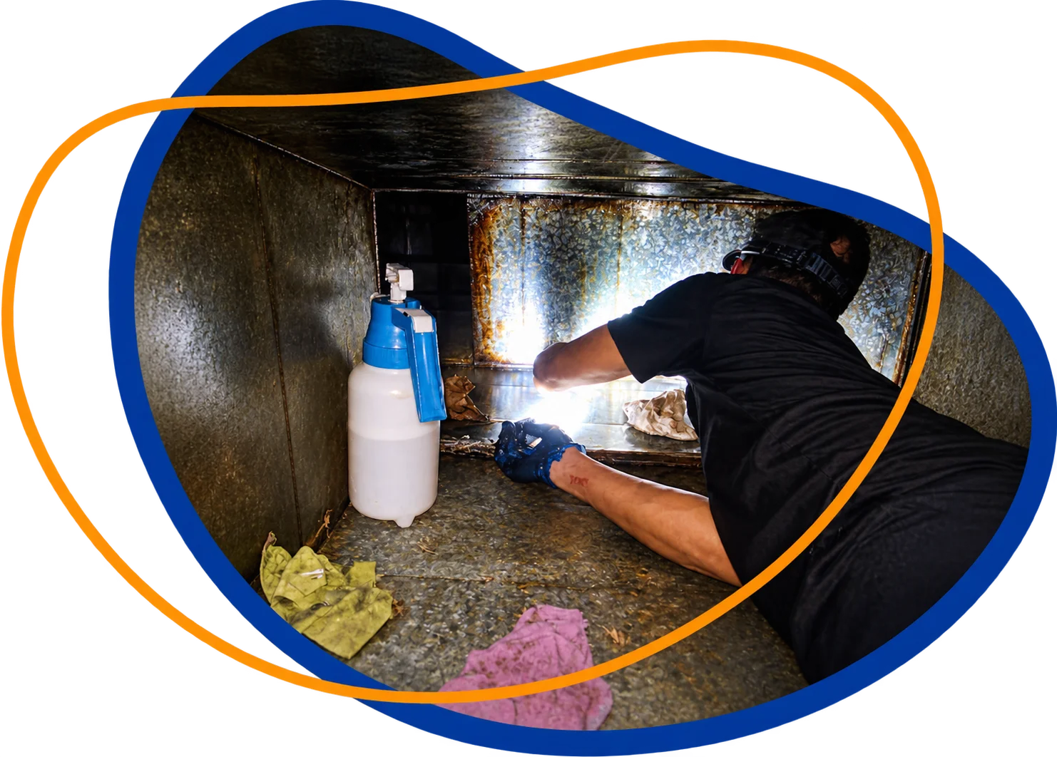 Internal duct cleaning